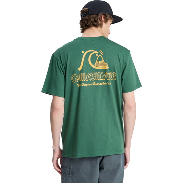 2026 Quiksilver Mens Evo Original T-Shirt EQYZT08263 - Forest